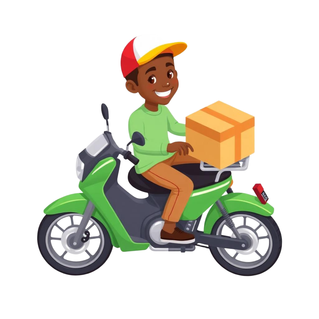 Livreur Livento à moto
